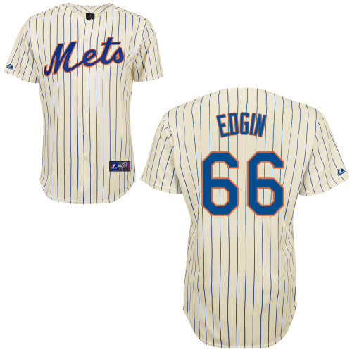 Josh Edgin #66 Youth Baseball Jersey-New York Mets Authentic Home White Cool Base MLB Jersey
